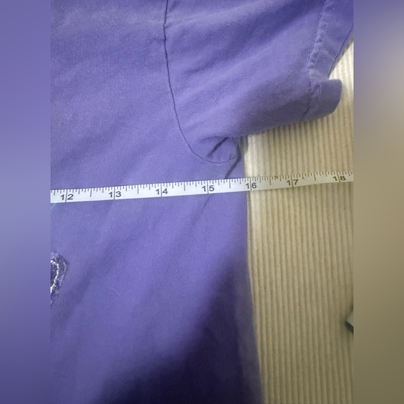 Comfort Colors First Grade Sequin Rainbow Tee Purple Youth M - Picture 3 of 5